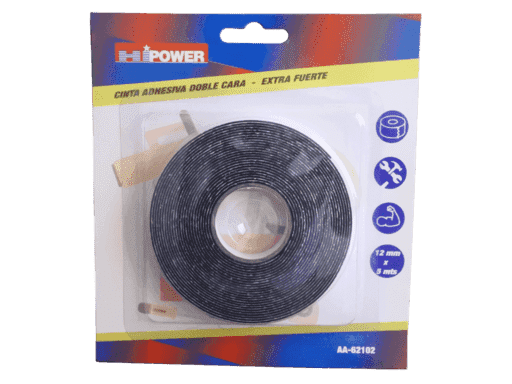 CINTA DE DOBLE CONTACTO - 12mm x 5 Mts