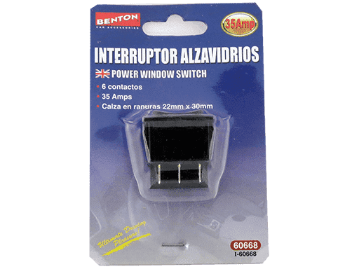 INTERRUPTOR DE ALZAVIDRIOS - 6 CONTACTOS 35A