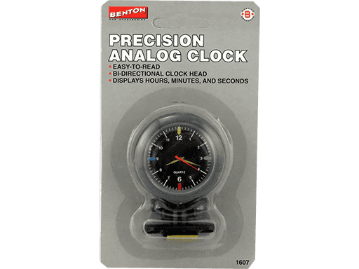 RELOJ ANALOGO AUTOADHESIVO CON SOPORTE - ESFERA  AJUSTABLE