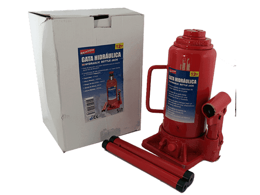 GATA HIDRAULICA TIPO BOTELLA CERTIFICACION GS - 12 TON