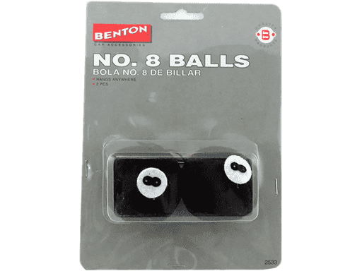 ADORNO INTERIOR - FIGURA BOLA # 8 - 2PCS