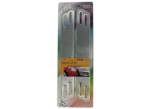 PROTECTOR DE PARACHOQUES AUTOADHESIVO 345mm x 50mm  SET DE 2 PIEZAS - GRIS