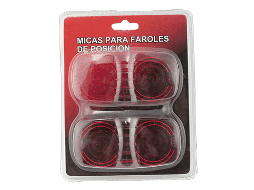 MICA PARA FAROL DE POSICION UNIVERSAL 2´´ x 4´´- ROJO