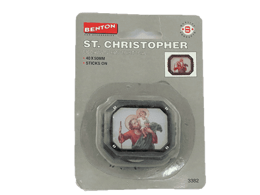 FIGURA ¨SAN CRISTOBAL¨ RECTANGULAR 40mm x 50mm AUTOADHESIVO