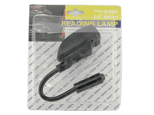 LAMPARA DE LECTURA CON ENCHUFE AL ENCENDEDOR 12V - 90mm x 40mm x 50mm