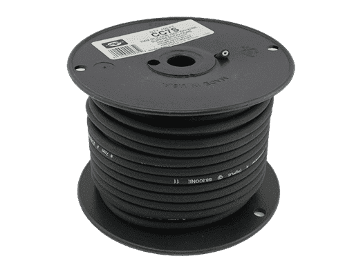 CABLES DE BUJIAS EN ROLLO DE 30.5 MTS ANTI RUIDO SILICONA Ø 7mm - NEGRO