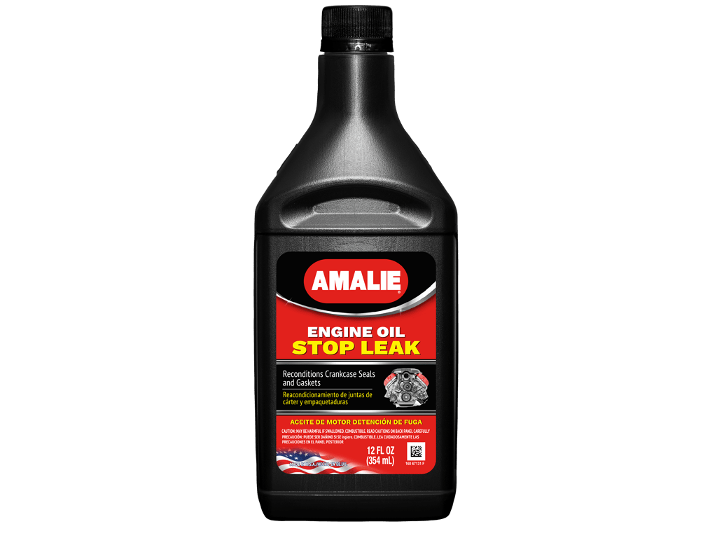 ELIMINADOR DE FUGAS DE ACEITE DE MOTOR, GASOLINA Y DIESEL, 12OZ (354ML) FABRICADO EN USA