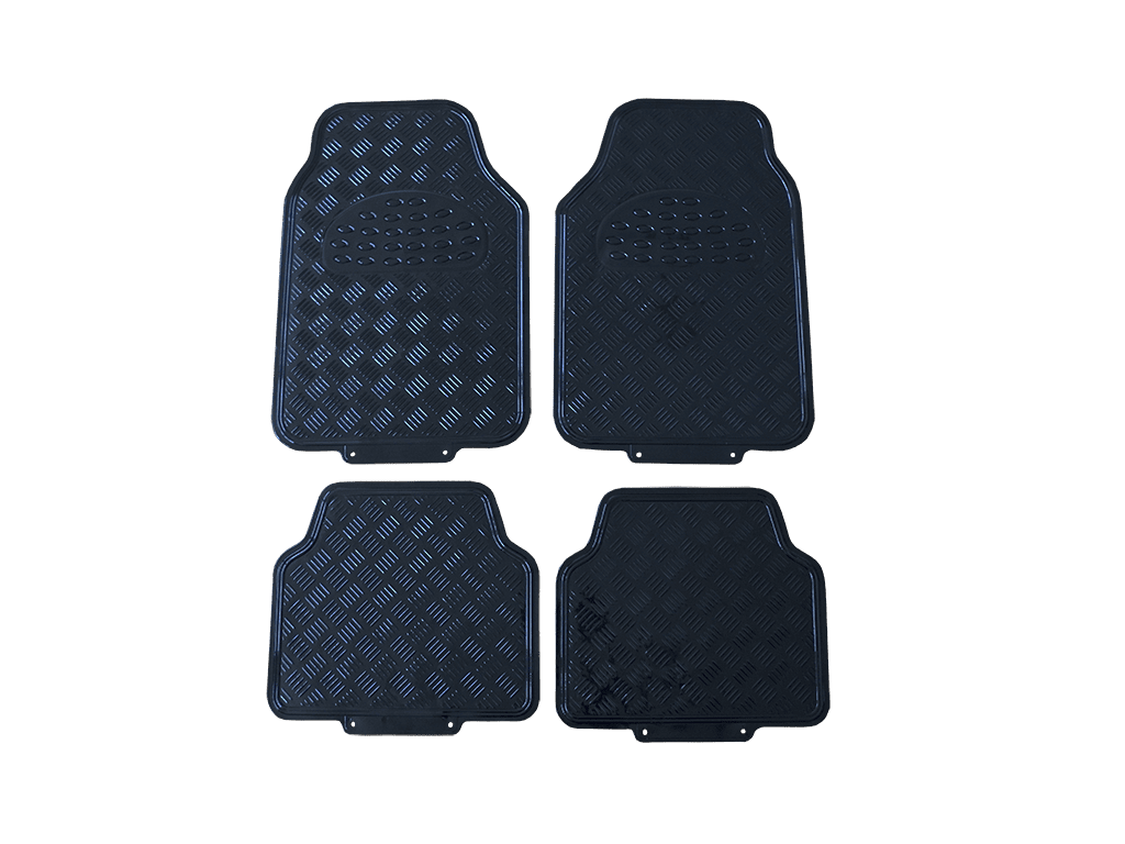 SET DE 4 PISOS METALIZADOS - NEGRO FRENTE: 70 x 45 CMS TRASEROS: 42 x 45 CMS