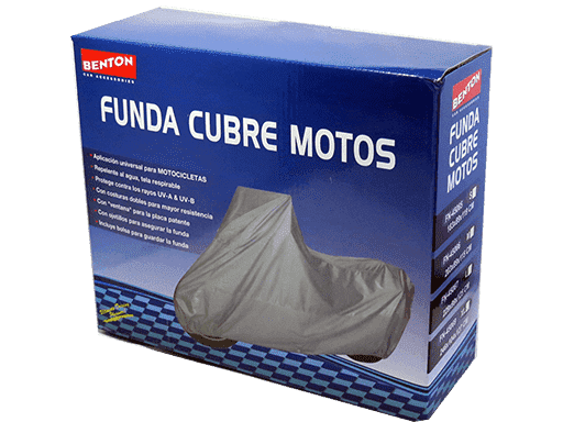 FUNDA CUBRE MOTOS RESITENTE AL AGUA Y RESPIRABLE - MEDIDAS  203x89x115