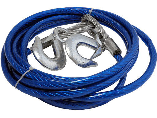 CABLE DE ACERO PARA REMOLQUE 4M 12mm 3000Kgs