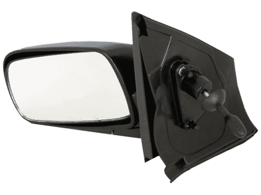 ESPEJO TOYOTA YARIS ´99-´05 NEGRO BASE PLASTICA - LADO DERECHO